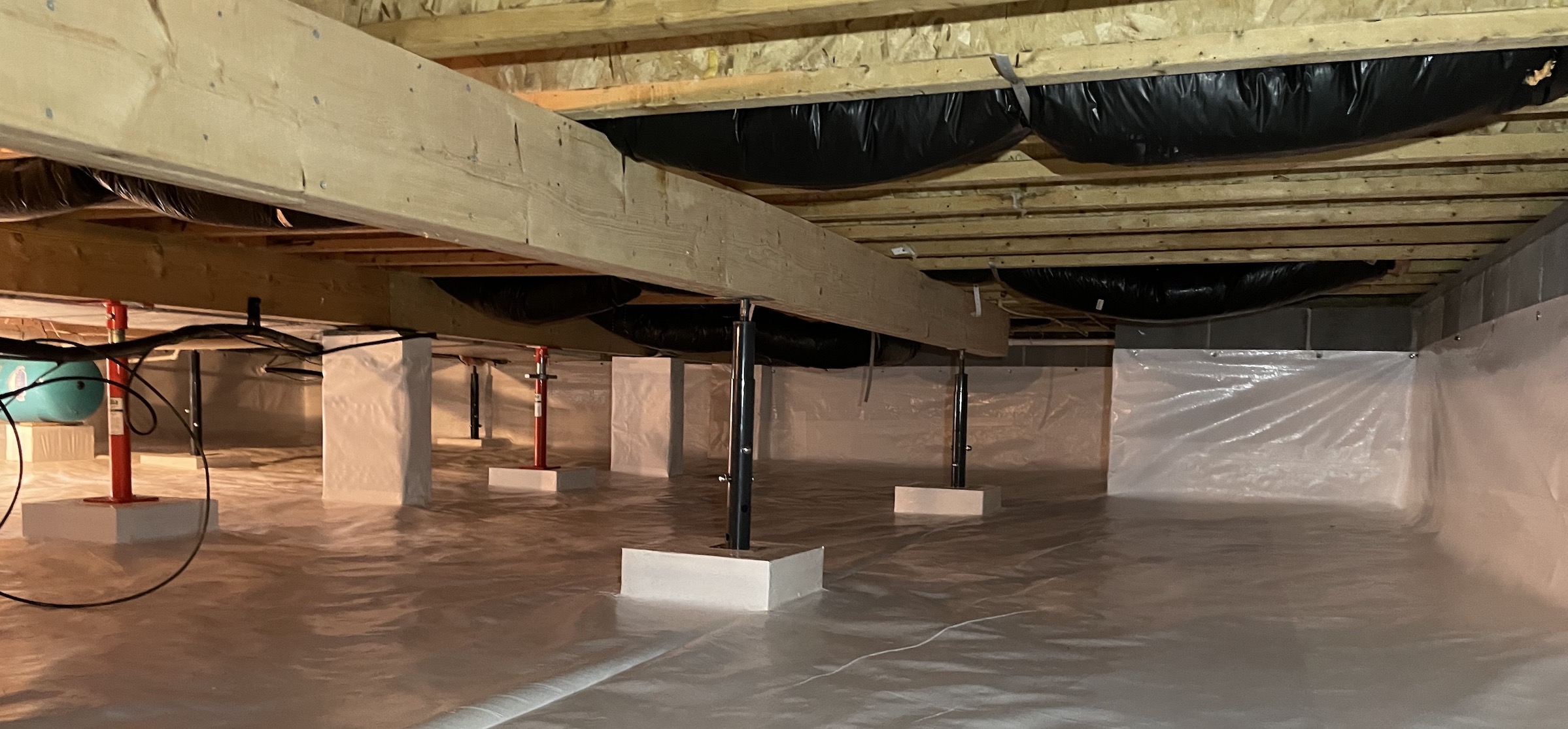 Clean And Structurally-Sound Crawl Space