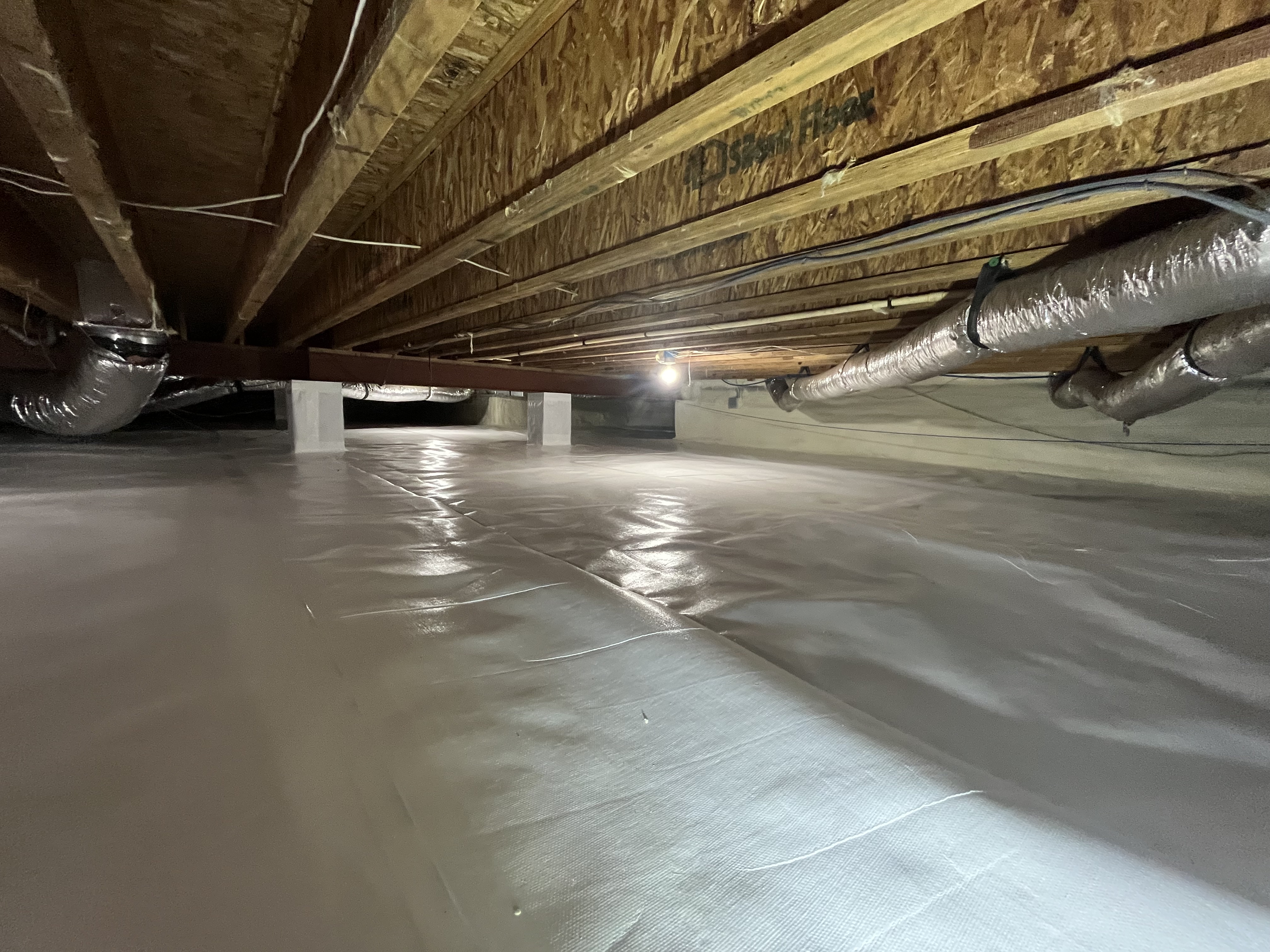 water proofed crawl space
