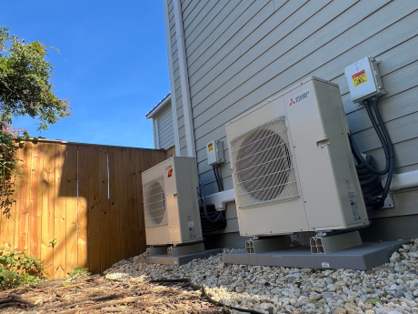Mitsubishi Electric heat pump system installed by Total Home Performance team