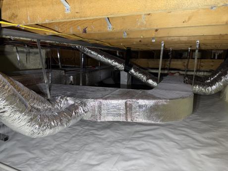 HVAC ventilation installed by THP team