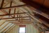attic with spray foam insulation